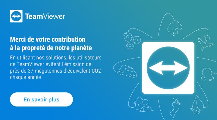 Chaque année, les utilisateurs de TeamViewer évitent l’émission de près de 37 mégatonnes d’équivalent CO2